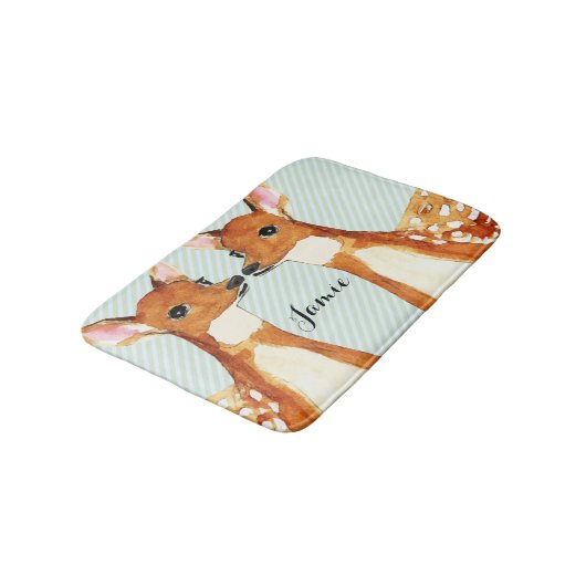 Leuke Twin Fawn Herten Kinderen Badmat (Gekanteld)