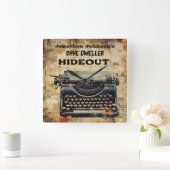 Leuke Typewriter wandklok Vierkante Klok (Huis)