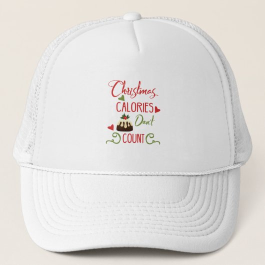 Leuke typografie Kerstmis Trucker Pet (Voorkant)