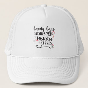 Leuke typografie Kerstmis Trucker Pet