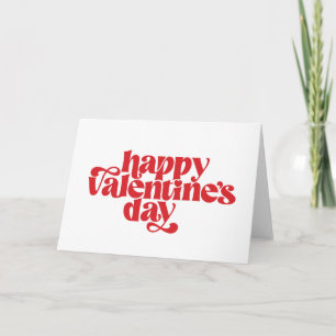 Leuke typografie Valentijnsdag ontwerpkaart Kaart