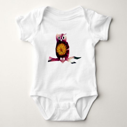 Leuke uil Baby Jersey Bodysuit (Voorkant)