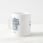 Leuke Uil Kleuterschool Afstuderen Koffiemok (Voorkant links)