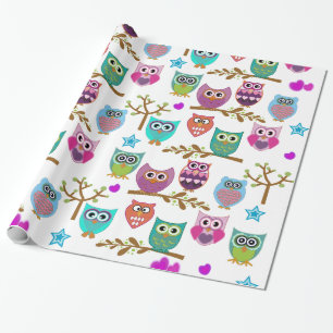 leuke uilen cadeaupapier