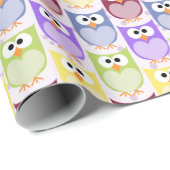 Leuke uilen, Uil Pattern, Baby uilen, Kleurrijke u Cadeaupapier (Rol Hoek)