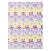 Leuke uilen, Uil Pattern, Baby uilen, Kleurrijke u Tafelkleed (Voorkant)