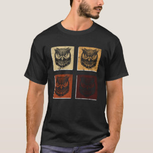 Leuke Uilen Wildlife Natuur Artsy Bos Dieren Pul T-shirt