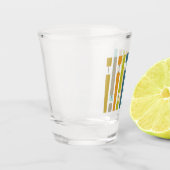 Leuke uitroeptekens geometrische middeleeuwen shot glas (Links)