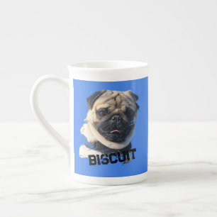 Leuke unieke bril voor pug hond vader liefhebber f porselein kop