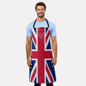 Leuke Union Jack Britain's grootste chef-kok Schort (Gedragen)