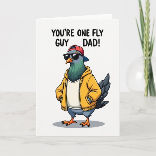 Leuke Vader Duif Vaderdag Kaart (Voorkant)