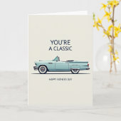 Leuke Vaderdag Auto Ontwerp Kaart (Gele Bloem)