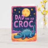 Leuke Vaderdag Croc kaart (Gele Bloem)