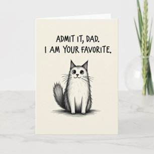 Leuke Vaderdag Kitten Kaart