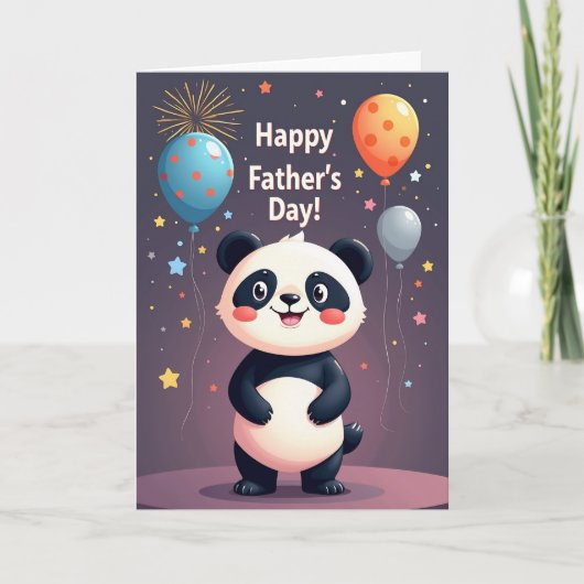 Leuke Vaderdag Panda Kaart (Voorkant)