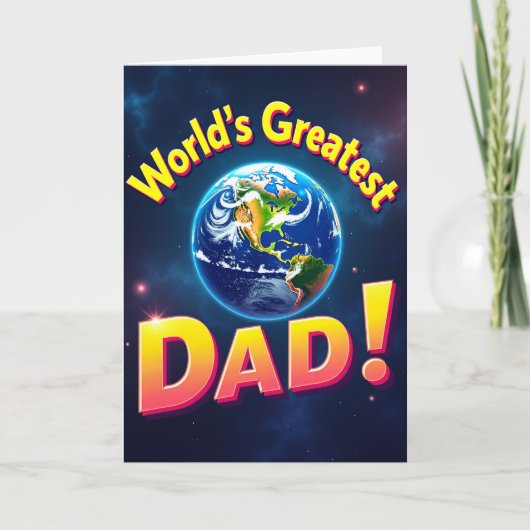 Leuke Vaderdag Planeet Kaart (Voorkant)