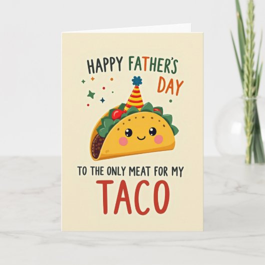 Leuke Vaderdag Taco Kaart (Voorkant)