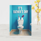 Leuke Vaderdag Wc Kaart (Gele Bloem)