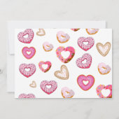 Leuke Valentijn houdt meer van dan donuts Schattig Bedankkaart (Achterkant)