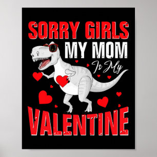 Leuke Valentijnsdag Jongen Sorry Meisjes Mijn Mam Poster