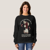 Leuke Valentijnsdag Zwak in de Knieën Sweatshirt (Voorkant volledig)