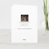 Leuke van de het petkegel van akitasanta de feestdagen kaart (Achterkant)