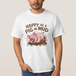 Leuke varkens geïnspireerde Design T-shirt