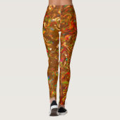 Leuke veelkleurige kerst Tinsel Leggings (Achterkant)