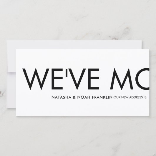 Leuke verhuisbericht Nieuwe adresaankondiging (Voorkant)