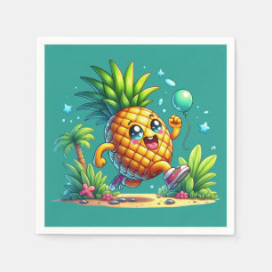 Leuke verjaardag ananas party strand servet