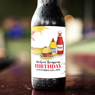 Leuke Verjaardag BBQ Party Custom Bier Etiket