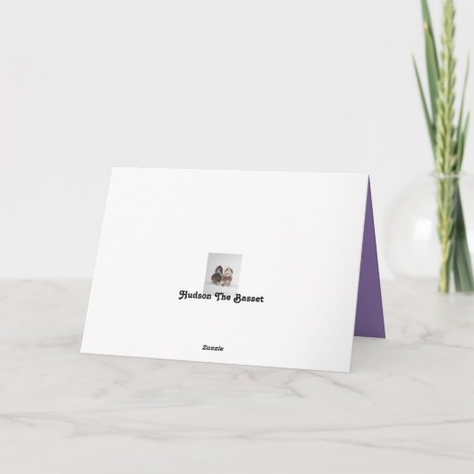 Leuke verjaardag Kaart met Hippo Ballerina (Achterkant)