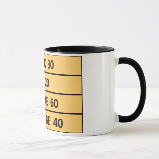 Leuke verjaardag MOET 40 koffie mok ontwerp (Rechts)