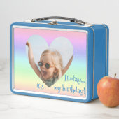 Leuke Verjaardag Naam Foto Pastel Rainbow Heart Bl (In situ)