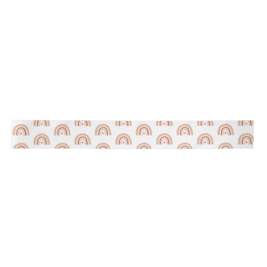 Leuke Verjaardag Pastel Roze Boho Regenboog Lint (Voorkant)