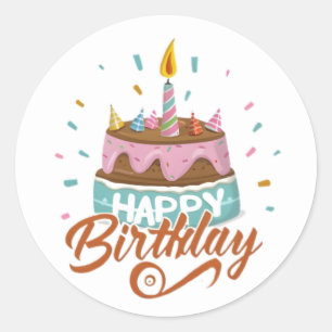 Leuke verjaardag Stickers