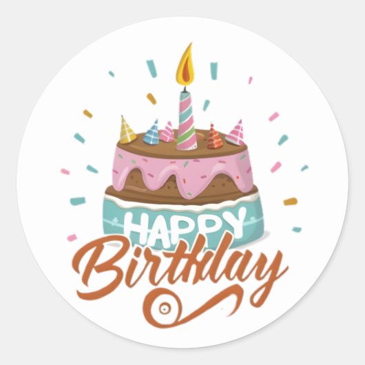Leuke verjaardag Stickers (Voorkant)