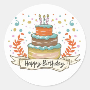 Leuke verjaardag Stickers