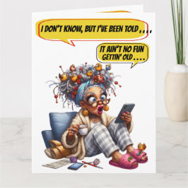 LEUKE VERJAARDAG - ZIE BINNEN EN TERUG... KAART