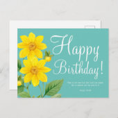 Leuke verjaardagsbijbeltekst ansichtkaart briefkaart (Voorkant / Achterkant)