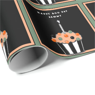 Leuke verjaardagscadeau voor Halloween Cadeaupapier