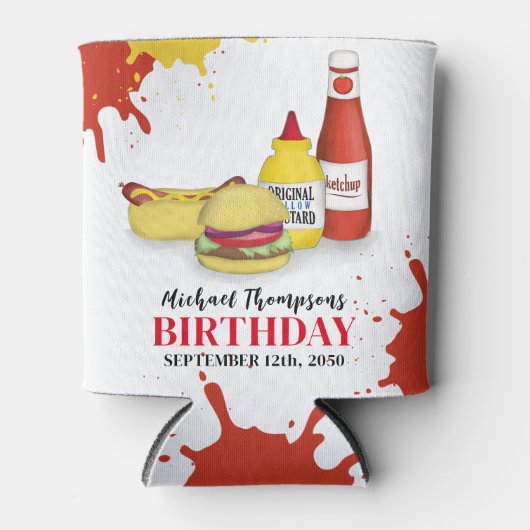 Leuke verjaardagsfeestje Custom BBQ Blikjeskoeler (Voorkant)