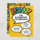 Leuke verjaardagsfeestje voor elke leeftijd modern uitnodiging briefkaart (Voorkant / Achterkant)