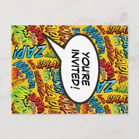 Leuke verjaardagsfeestje voor elke leeftijd modern uitnodiging briefkaart (Achterkant)