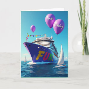Leuke Verjaardagskaart van het Feestschip Kaart