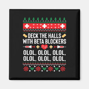 Leuke Verpleegster Kerst Lelijke Xmas Gift T-shirt Magneet