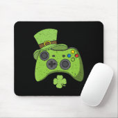 Leuke videogameconsole St. Patricksdag kinderen ga Muismat (Met muis)