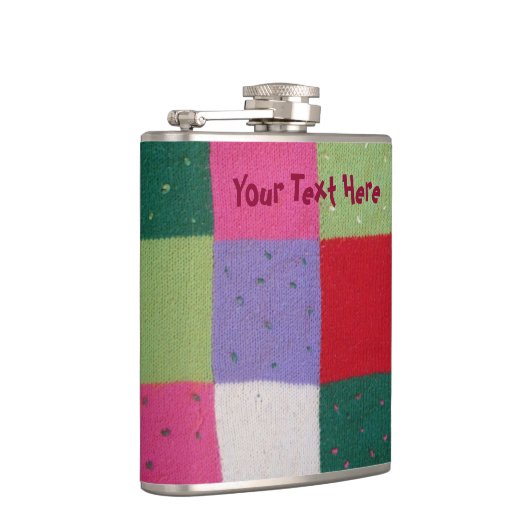 leuke vierkantjes voor kleurrijk breiwerk heupfles (Rechts)