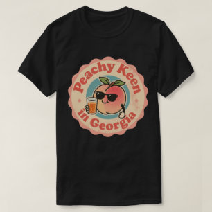 Leuke vintage perzik uit Georgia T-shirt