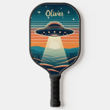 Leuke vintage UFO bij zonsondergang Persoonlijk ge